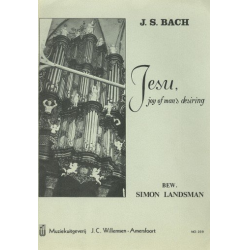 Jesu Joy of Man's Desiring for organ - Johann Sebastian Bach