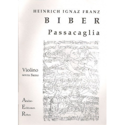 Passacaglia g-Moll für Violine ohne - Heinrich Ignaz Franz von Biber