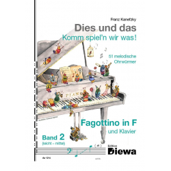 Dies und das Komm spiel´n wir was Band 2 für Fagottino in F und Klavier - Franz Kanefzky