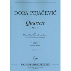 Quartett d-moll op.25 für Violine, Viola, Violoncello und Klavier - Dora Pejacevic / Arr. Tomislav Butorac