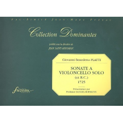 Sonate a violoncello solo (et bc) - Giovanni Benedetto Platti