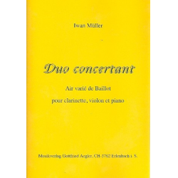 Duo concertant für Klarinette, -Iwan Müller