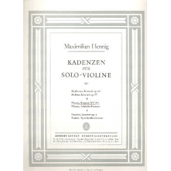 Kadenzen zum Violinkonzert A-Dur KV219 - Wolfgang Amadeus Mozart