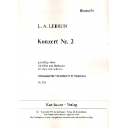 Konzert g-Moll Nr.2 für Oboe und Orchester - Ludwig August Lebrun