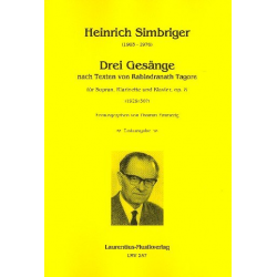 3 Gesänge op.8 - Heinrich Simbriger