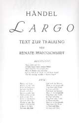 Largo D-Dur für hohe Singstimme und - Georg Friedrich Händel (George Frederic Handel)