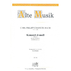 Konzert d-Moll Wq22 für Flöte und Streichorchester - Carl Philipp Emanuel Bach
