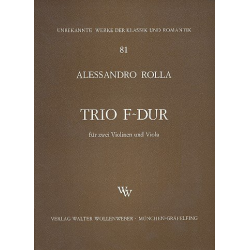 Trio F-Dur für 2 Violinen - Alessandro Rolla
