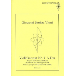 Konzert A-Dur Nr.3 für Violine und Orchester - Giovanni Battista Viotti
