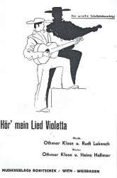 Hör mein Lied Violetta - Othmar Klose