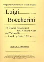 Quartett f-Moll Nr.42 op.26,6 G200 - Luigi Boccherini