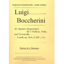 Quartett f-Moll Nr.42 op.26,6 G200 - Luigi Boccherini