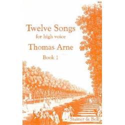 12 Songs vol.1 for high voice - Thomas Augustine Arne