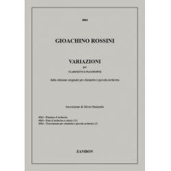 Variazioni in do per clarinetto - Gioacchino Rossini