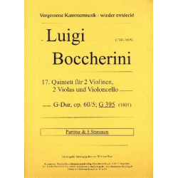 Quintett G-Dur op.60,5 G395 - Luigi Boccherini
