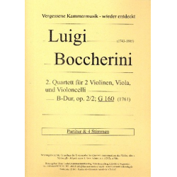 Quartett B-Dur Nr.2 op.2,2 G160 - Luigi Boccherini