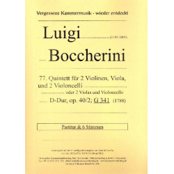 Quintett D-Dur op.40,2 G341 - Luigi Boccherini