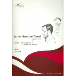 Lieder nach Gedichten von Hermann Hesse Band 2 - Justus Hermann Wetzel