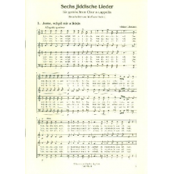 6 jiddische Lieder (Chorpartitur) - Viktor Ullmann
