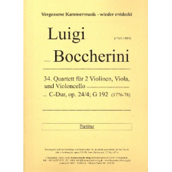 Quartett C-Dur Nr.34 op.24,4 G192 - Luigi Boccherini