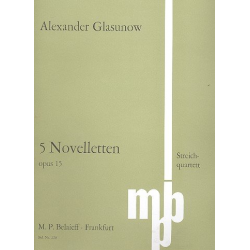 5 Noveletten op.15 für - Alexander Glasunow