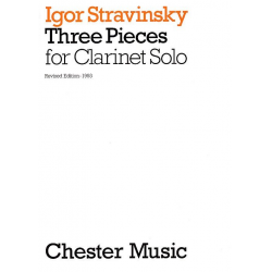 3 Pieces for clarinet solo -Igor Strawinsky