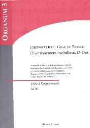 Divertissement melodieux D-Dur : - Friedrich Karl Graf zu Erbach