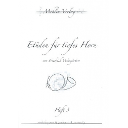 Etüden Band 3 für tiefes Horn - Friedrich Weingärtner