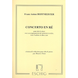 Concerto en re (majeur) : pour alto - Franz Anton Hoffmeister