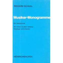 Musiker-Monogramme ein Verzeichnis - Richard Schaal