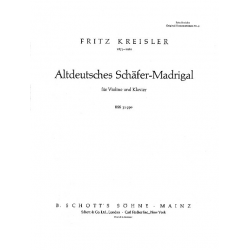 Altdeutsches Schäfer-Madrigal : - Fritz Kreisler