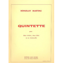 Quintette : pour deux violons, deux altos et violoncelle - Bohuslav Martinu