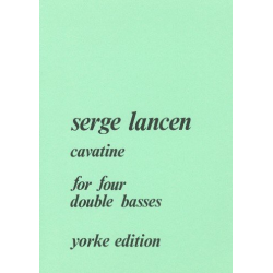 Cavatine for 4 double basses - Serge Lancen