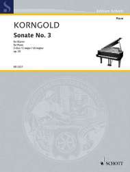 SONATE NO. 3 IN C : FUER KLAVIER, - Erich Wolfgang Korngold