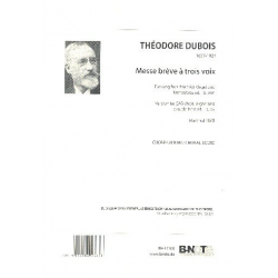 Messe brève à trois voix - Theodore Dubois