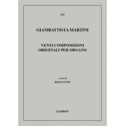 20 Kompositionen unveröffentlichter - Giovanni Battista Martini