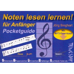 Pocketguide Noten lesen lernen für Anfänger (+MP3-Download) - Jörg Sieghart