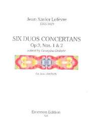 6 Duos concertants op.9 no.1,2 : - Jean Xavier Lefèvre