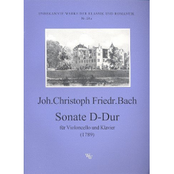 Sonate für Violoncello und Klavier - Johann Christoph Friedrich Bach