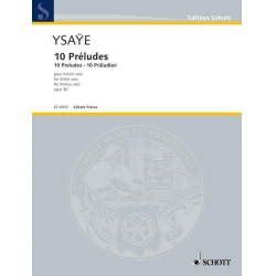 10 préludes op.35 pour violon - Eugène Ysaye
