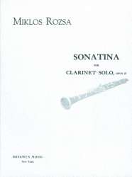 Sonatina op. 27 for clarinet solo - Miklos Rozsa