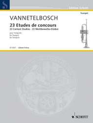 23 études de concours pour trompette - Louis Julien Vannetelbosch