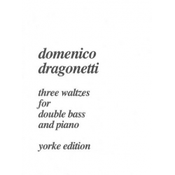 3 Waltzes for double bass and piano - Domenico Dragonetti