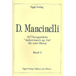 12 Übungsstücke op.11a Band 1 - Domenico Mancinelli
