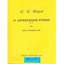 15 entertaining Etudes op.24 for oboe - Franz Thaddeus Blatt