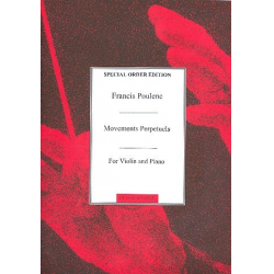 Mouvements perpetuels for violin - Francis Poulenc