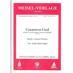 Casanova-Lied: Einzelausgabe - Gerhard Winkler