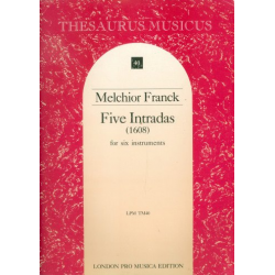 5 intradas for 6 instruments - Melchior Franck