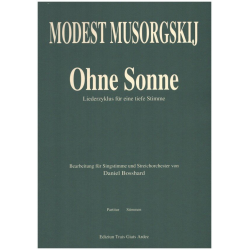 Ohne Sonne Liederzyklus - Modest Petrovich Mussorgsky