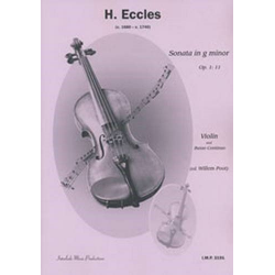 Sonate g-Moll op.1,11 für Violine - Henry Eccles